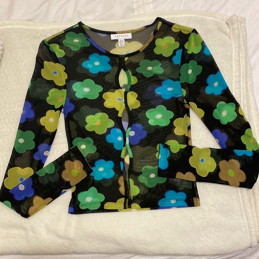 Topshop women’s mesh shirt